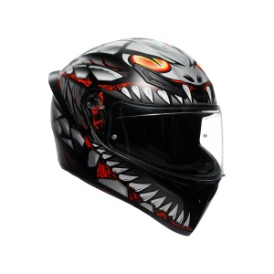 Casca moto integrala AGV K1 S LYZARD MATT BLACK/GREY/RED - Img 1