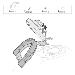 Click system fitting kit SHAD K016CS - Img 6