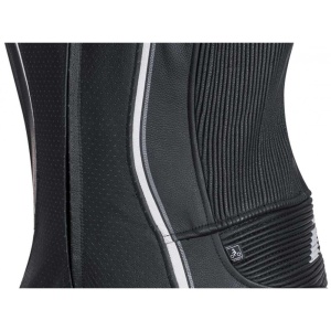 Costum (combinezon) motociclete femei piele Ixon vara model Vortex Lady LS culoare: negru/alb - Img 3