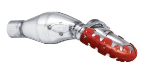 Exhaust head pipe guard POLISPORT ARMADILLO 8483800004 lung Rosu - Img 2