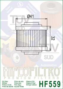 Filtru de ulei HIFLOFILTRO HF559 - Img 2