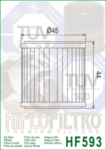 Filtru de ulei HIFLOFILTRO HF593 - Img 2