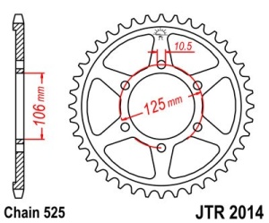 Foaie spate JT JTR 2014-50 50T, 525 - Img 2
