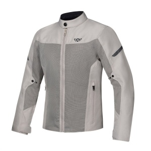 Geaca (jacheta) motociclete barbati Racing/Roadster Ixon vara model Fresh MS culoare: greige (gri) - tip croi: Slim Fit