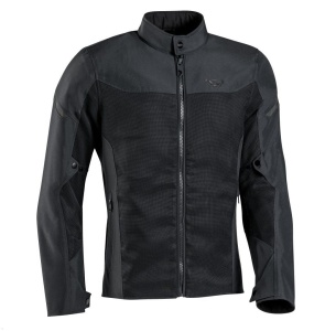 Geaca (jacheta) motociclete barbati Racing/Roadster Ixon vara model Fresh MS culoare: negru