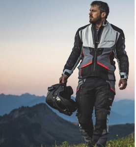 Geaca (jacheta) motociclete barbati Touring/Adventure Ixon All season model Ragnar MS culoare: negru/gri/rosu - Img 3