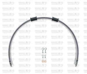 Kit conducta frana spate Venhill POWERHOSEPLUS YAM-13002R (1 conducta in kit) Clear hoses, chromed fittings