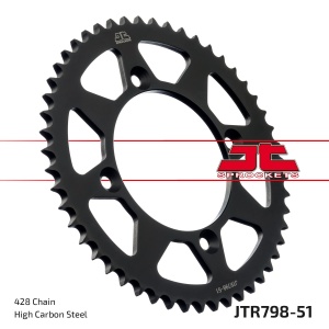 Kit de lant D.I.D Chain - Argintiu chain 428 NZ, Non-sealed, CHK front sprocket JT, CHK rear sprocket JT pentru YAMAHA YZ 85 2019-2025 - Img 8