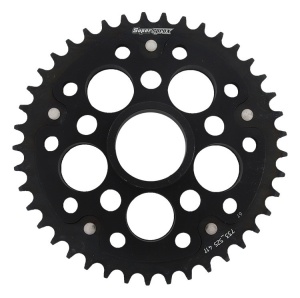 Kit de lant D.I.D Chain - Argintiu chain 520 VX, X-ring (X, NX, QX, XS), CHK front sprocket JT CHK rubber cushioned, CHK rear sprocket SUPERSPROX STEALTH pentru DUCATI Monster 796 2012-2014 - Img 4
