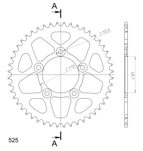 Kit de lant D.I.D Chain - Argintiu chain 525 VX, X-ring (X, NX, QX, XS), CHK front sprocket JT CHK rubber cushioned, CHK rear sprocket SUPERSPROX pentru SUZUKI GSX 650 F 2008-2016 - Img 5