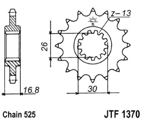Kit de lant D.I.D Chain - Auriu chain 525 ZVM-X, X-ring (X, NX, QX, XS), CHK front sprocket JT, CHK rear sprocket JT pentru HONDA CRF 1000 L Africa Twin 2016-2020 - Img 3