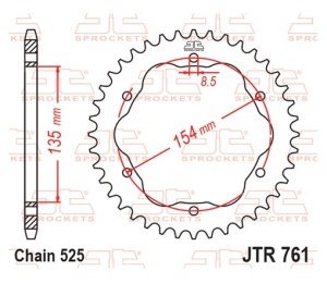 Kit de lant D.I.D Chain - Auriu chain 525 ZVM-X, X-ring (X, NX, QX, XS), CHK front sprocket JT CHK rubber cushioned, CHK rear sprocket JT pentru DUCATI 1199 Panigale / R / S 2014-2017 - Img 6