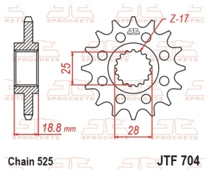 Kit de lant D.I.D Chain - Auriu lant 525 ZVM-X, X-Ring, pinion fata JT cauciucat, foaie spate JT pentru APRILIA RSV 1000 Mille 1998-2003 - Img 3