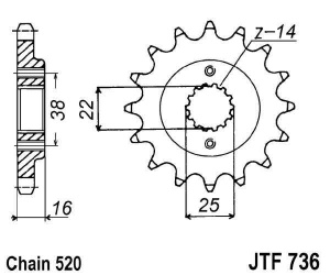 Kit de lant EK - Argintiu chain 520 SRX, X-ring (X, NX, QX, XS), CHK front sprocket JT, CHK rear sprocket SUPERSPROX pentru DUCATI Monster 600 City 1999-2000 - Img 3