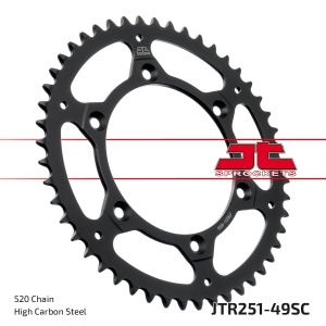 Kit de lant EK - Auriu chain 520 MRD, Non-sealed, CHK front sprocket JT, CHK rear sprocket JT pentru YAMAHA TT-R 230 2005-2025 - Img 5