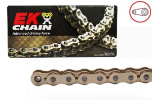 Kit de lant EK - Auriu lant 520 RRSM, Non-sealed, pinion fata SUPERSPROX, aluminiu foaie spate SUPERSPROX pentru HONDA CRF 450 R 2004-2018 - Img 1