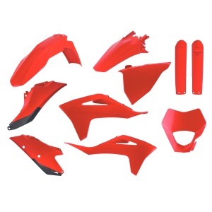 Kit plastice POLISPORT 91116 MX/enduro Rosu