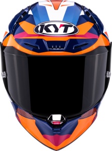 KYT R1R CARBON DIAMOND BLUE ORANGE - Img 2