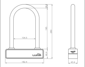 Lock LUMA ESCUDO 55 HOA55245W 175x245 Alb - Img 2