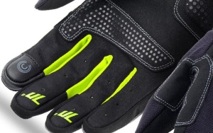Manusi femei Urban vara Seventy model SD-C50 negru/galben - degete tactile - Img 2