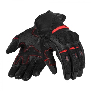 Manusi scurte piele textil SECA AXIS MESH II RED