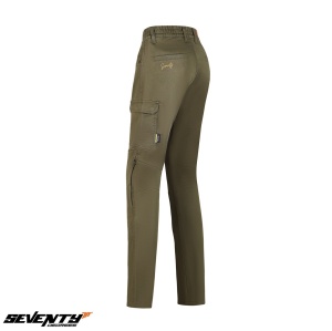 Pantaloni moto femei Seventy SD-PC26 Teide Cargo forest green - Img 2