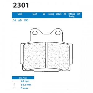 Placute de frana Carbone Lorraine 2301 S4