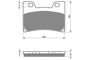 Placute de frana Carbone Lorraine 2309 A3+