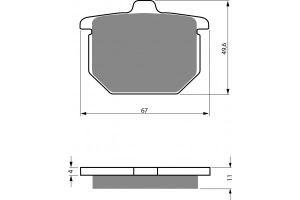 Placute de frana Carbone Lorraine 2814 S4