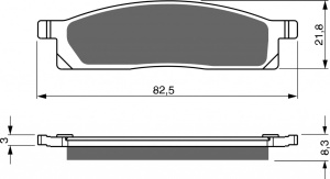 Placute de frana GOLDFREN 034 AD