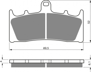 Placute de frana GOLDFREN 039 GP6