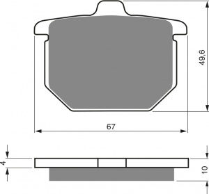 Placute de frana GOLDFREN 079 AD