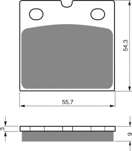 Placute de frana GOLDFREN 081 S33 STREET FRONT