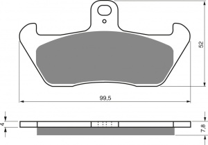 Placute de frana GOLDFREN 089 AD OFF-ROAD FRONT - Img 1
