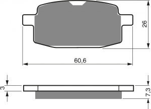 Placute de frana GOLDFREN 114 AD