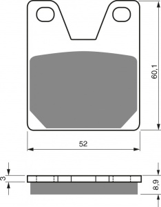 Placute de frana GOLDFREN 169 S3