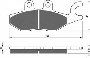 Placute de frana GOLDFREN 266 S3