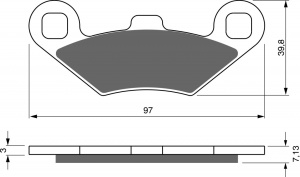 Placute de frana GOLDFREN 280 AD OFF-ROAD FRONT