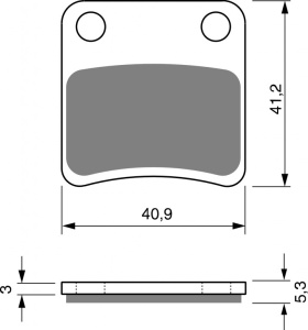 Placute de frana GOLDFREN 303 S3