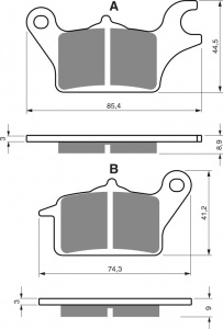 Placute de frana GOLDFREN 357 S3