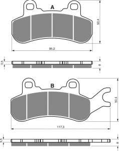 Placute de frana GOLDFREN 378 S33 OFF-ROAD FRONT