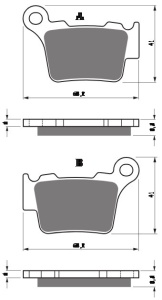 Placute de frana GOLDFREN 416 S33 OFF-ROAD Spate