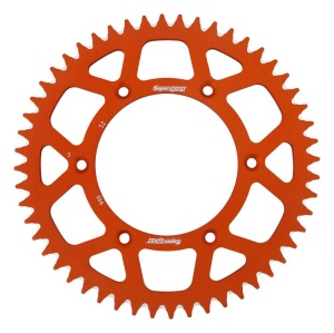 Rear ALU sprocket SUPERSPROX RAL-990:52-ORG portocaliu 52T, 520