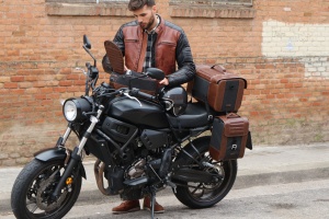 Side bag SHAD CAFE RACER SR38 X0SR3821 10l Negru - Img 10
