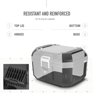 Top case SHAD Terra TR46 D0TR46100 Negru - Img 2