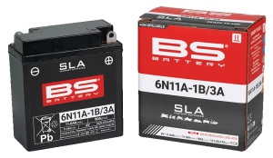 Baterie activata din fabrica BS-BATTERY 6N11A-1B/3A (FA) SLA - Img 2