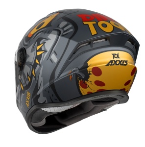 Casca integrala Axxis model Draken S Dinotoon B5 rosu mat - tip viziera: MT-V-18C - Img 2