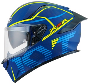 Casca integrala KYT R2R CONCEPT BLUE YELLOW ECE 22.06 - Img 7