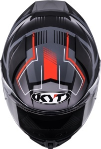 Casca integrala KYT R2R PARSEC MATT GREY/RED ECE 22.06 - Img 8