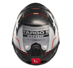 Casca integrala MT Targo S Brik C0 gri lucios - omologare noua ECE 22.06 - tip viziera: MT-V-14B - Img 10